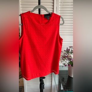 TRINA TURK BLOUSE.  DRESS IT UP WITH A PAIR OF JEAN SHORTS, JUST WEAR IT, BABY!